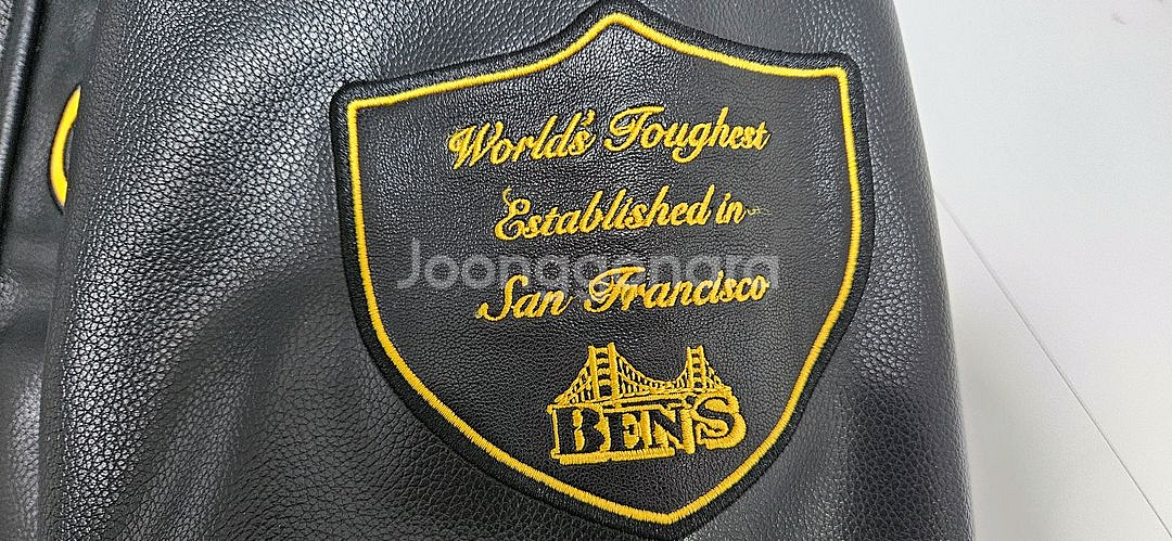 벤 데이비스 화이트라벨 레더 자켓 블랙 (M사이즈)--7