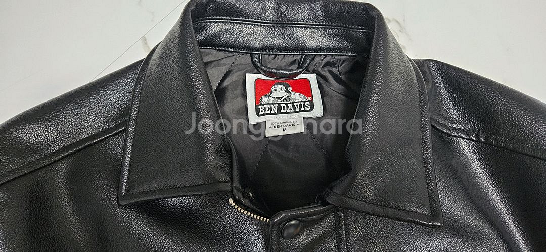 벤 데이비스 화이트라벨 레더 자켓 블랙 (M사이즈)--3