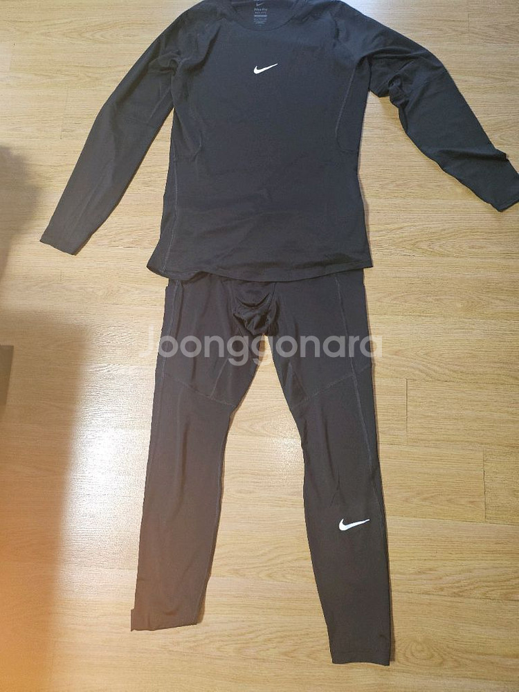 (XL) 나이키 드라이핏 상하의 세트 블랙(1회 착용)--0