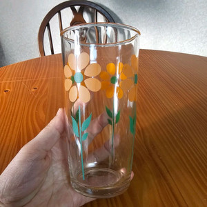 미국 빈티지 두꺼운 유리컵