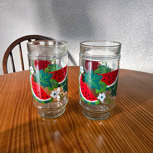 미국빈티지 두꺼운 유리컵 2개 가능 개당가격