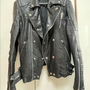 버버리 가죽 라이더 자켓