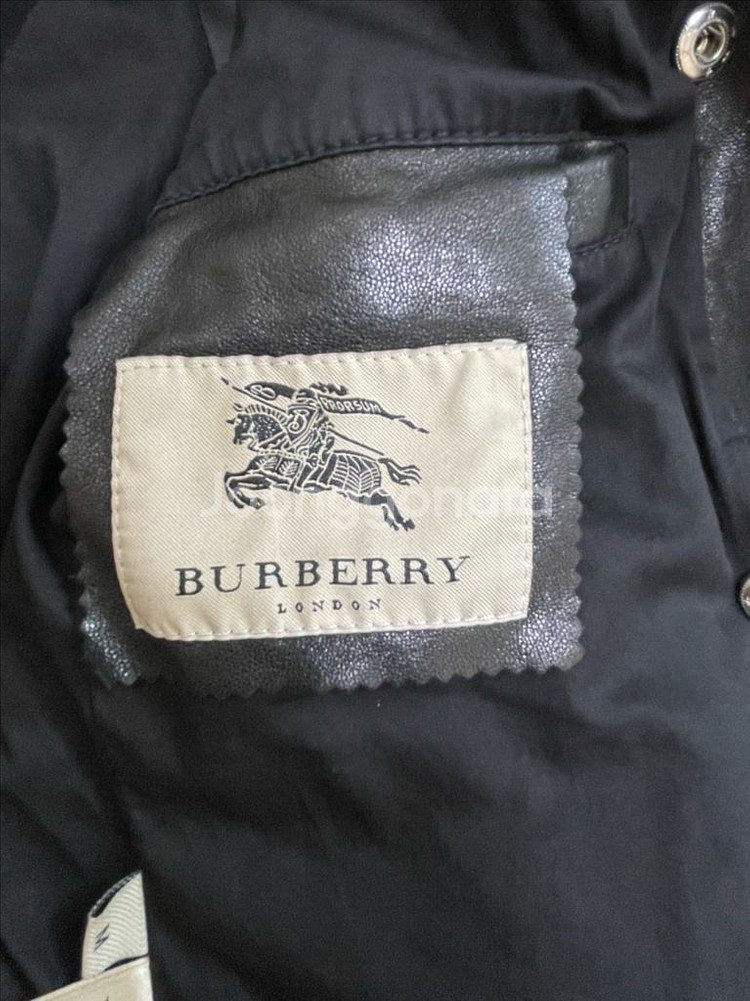 버버리 가죽 라이더 자켓--4