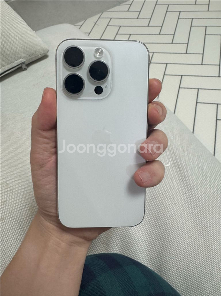 아이폰 15프로 128 실버--2