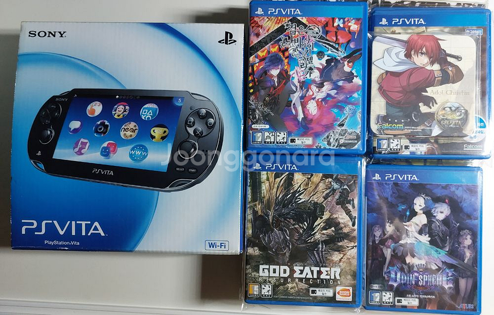 PS비타 PCH-1005 1세대+게임 8개 일괄--0