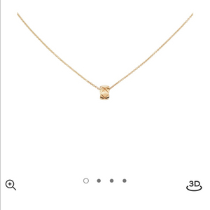 (새상품)샤넬 코코크러쉬 목걸이 베이지골드