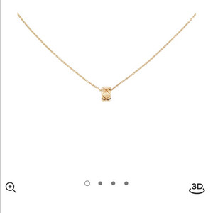 (새상품)샤넬 코코크러쉬 목걸이 베이지골드