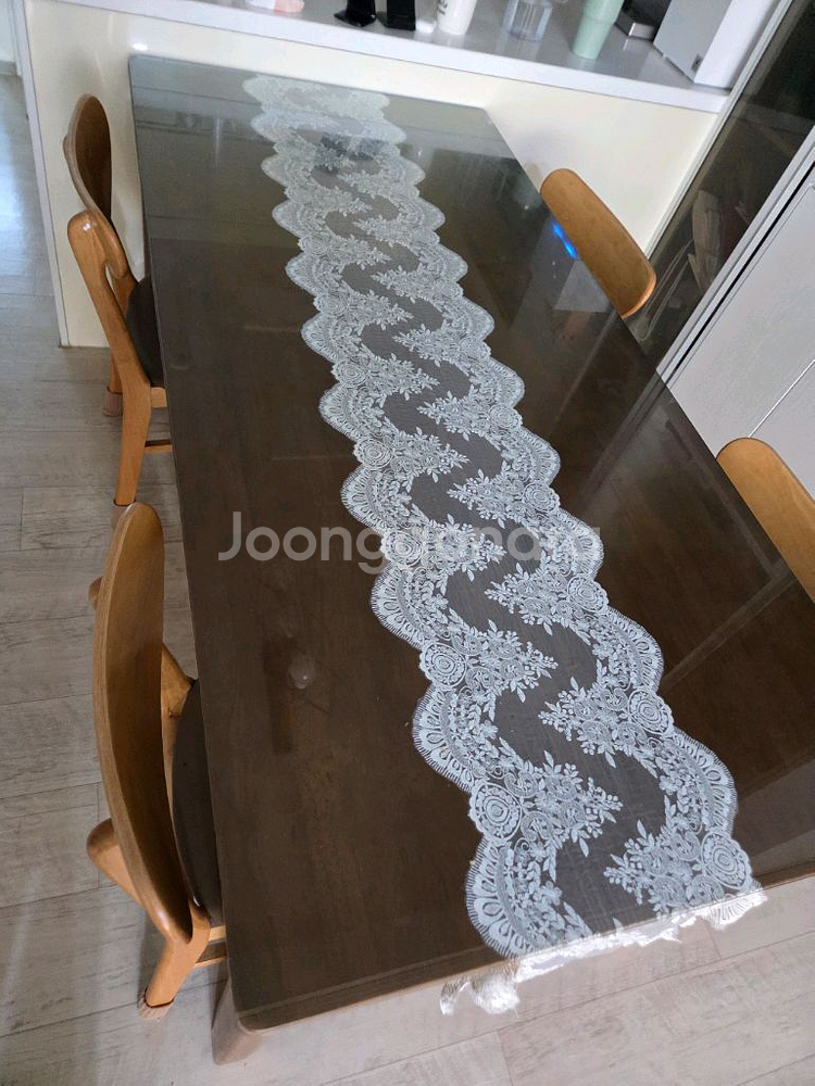 6인용원목식탁의자4개세트--0