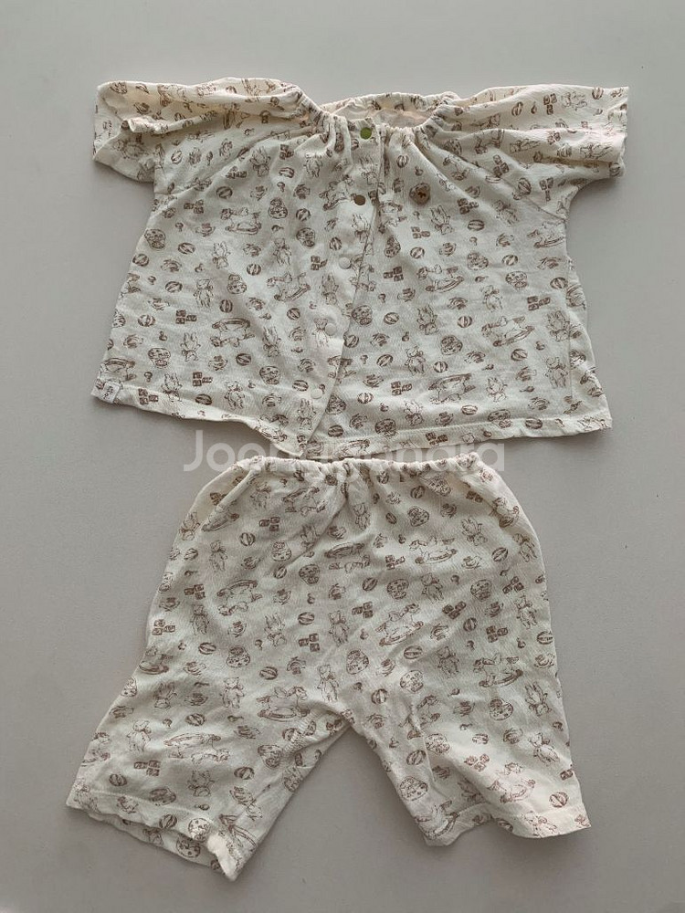 에뜨와 아기 실내복 아기옷 상하의 세트 12m 80--0