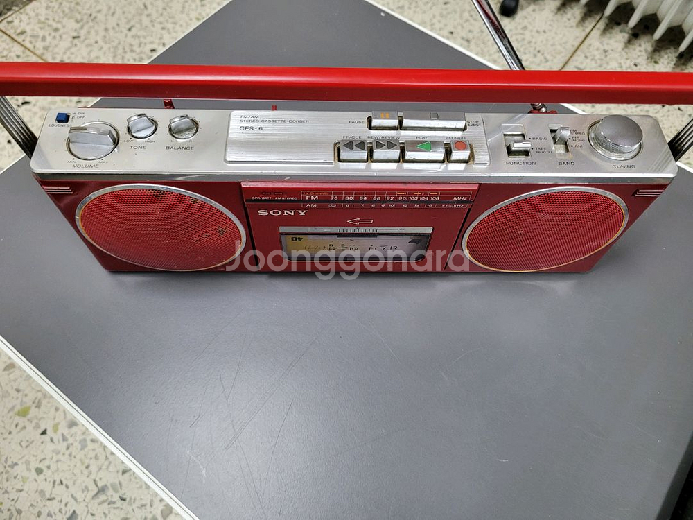 소니 카세트 레코더 CFS-6 붐박스--2