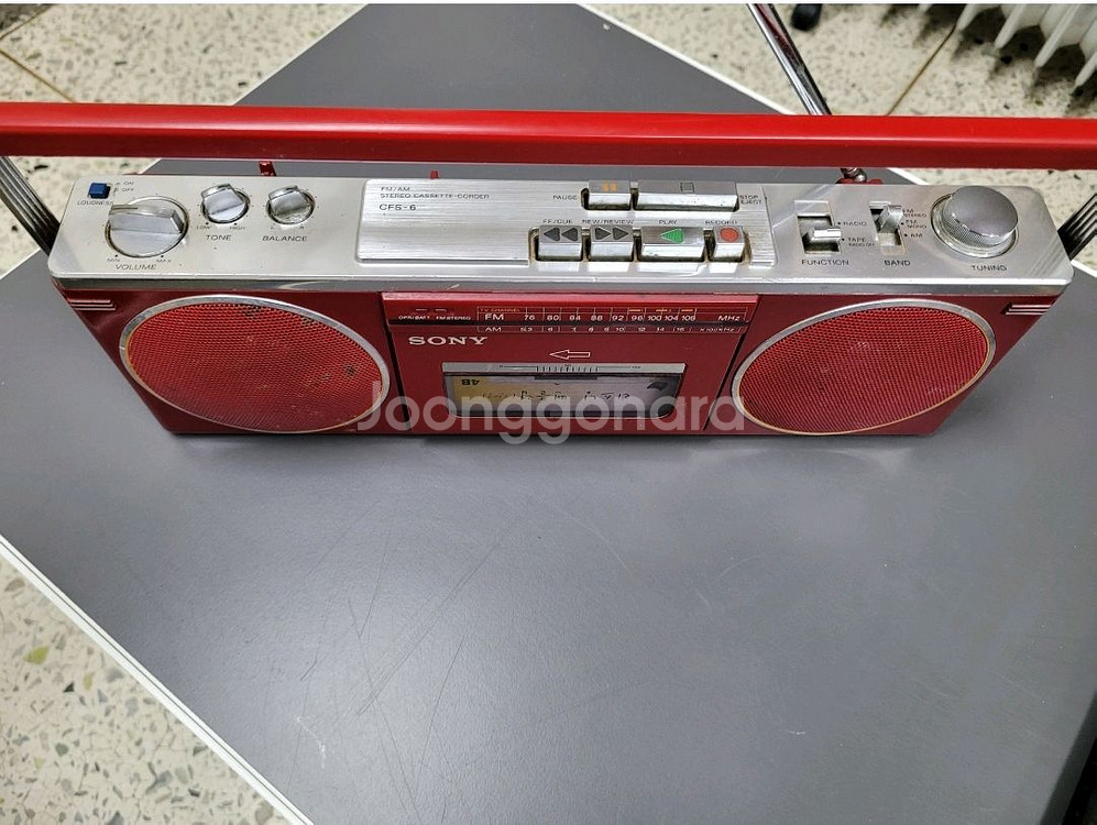 소니 카세트 레코더 CFS-6 붐박스--5