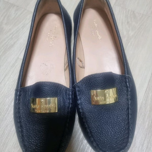 케이트 스페이드 네이비 가죽 로퍼 240