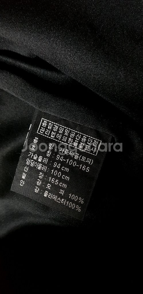 성진모피 블랙그라마 휘메일 풀후드 롱밍크코트--3