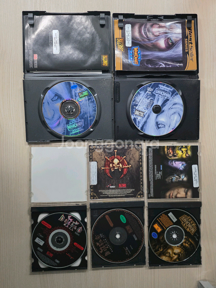 블리자드 디아블로2 워크래프트3 게임 CD--3