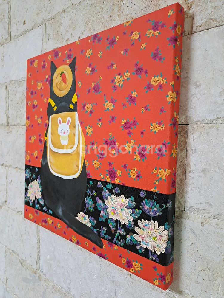 자개와 고양이 아크릴 그림액자입니다--3