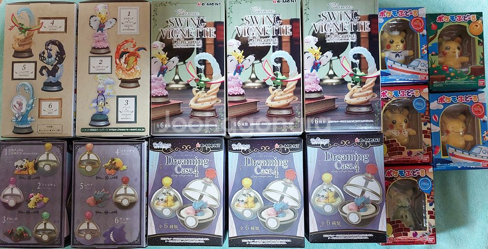 포켓몬 스윙비네트 외 식완 피규어 미개봉 15개 일괄--2