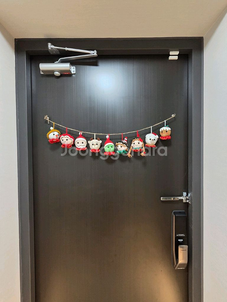 손뜨개 크리스마스 오너먼트 가랜드--3