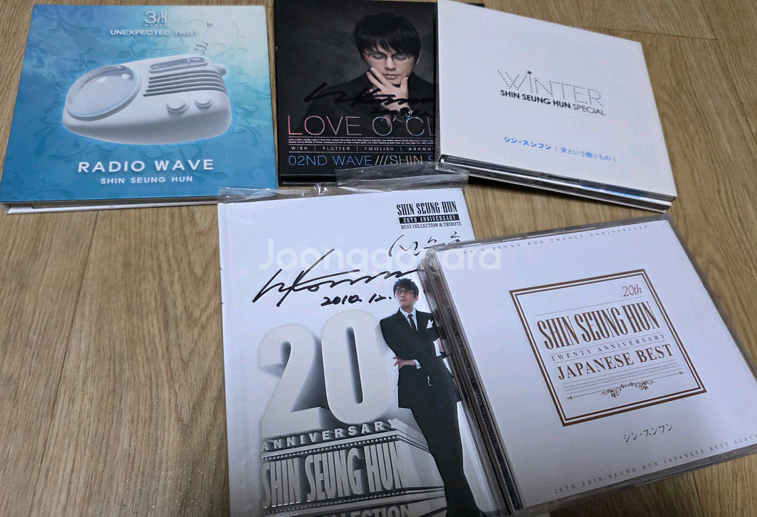 신승훈 싸인CD3개+2개 음반--0
