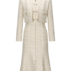 미샤원피스 트위드원피스 66사이즈 새상품