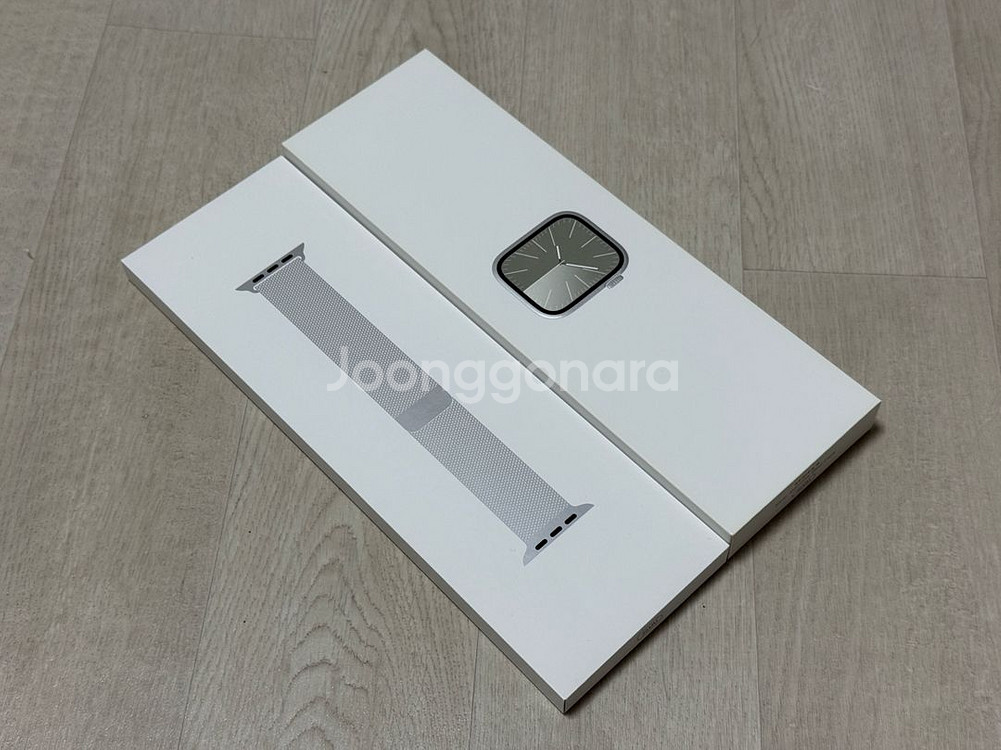 (배터리90) 애플워치9 스테인리스 밀레니즈루프 45m--0