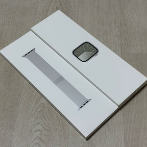 (배터리90) 애플워치9 스테인리스 밀레니즈루프 45m