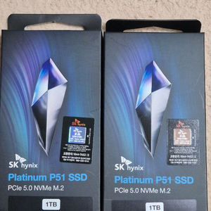 (국내정품)sk하이닉스 p51. m.2 팝니다.미개봉