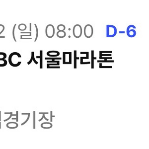 JTBC 마라톤 10K 양도합니다.