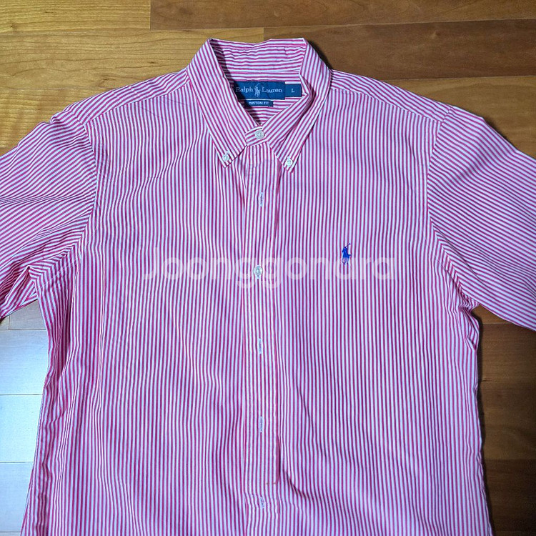 랄프로렌 남성 체크반팔셔츠 (L) - Used--1