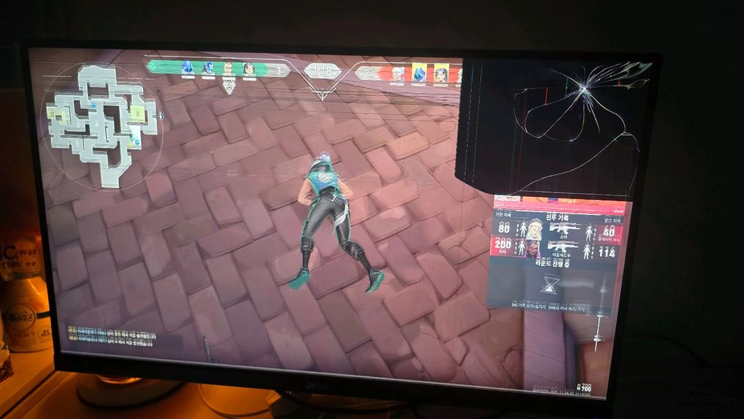 한성 qhd 27인치 ips패널 240hz 패널 파손 - 안심되는 중고거래