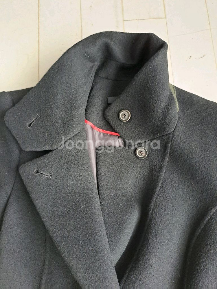 SYSTEM의 블랙 모 코트--2