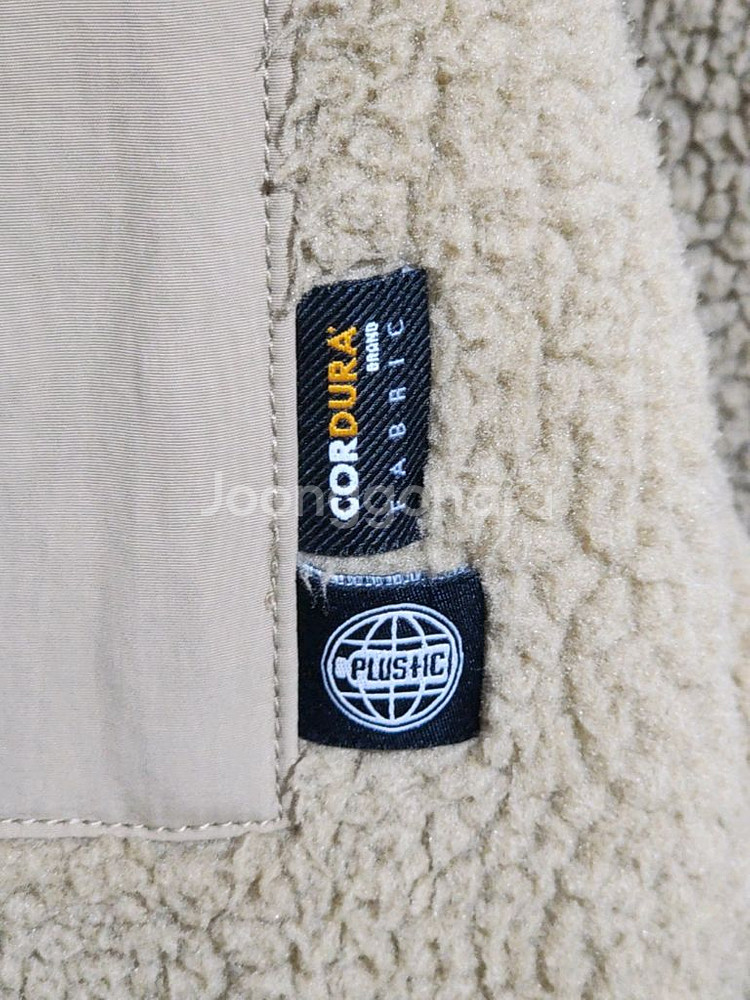 블랙야크 플리스 점퍼 베이지 뽀글이 후리스 자켓--3