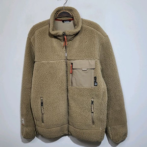 블랙야크 플리스 점퍼 베이지 뽀글이 후리스 자켓