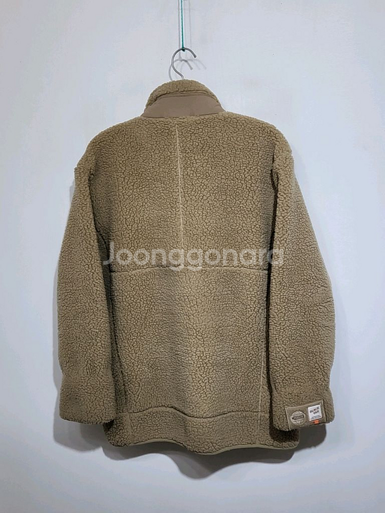 블랙야크 플리스 점퍼 베이지 뽀글이 후리스 자켓--6