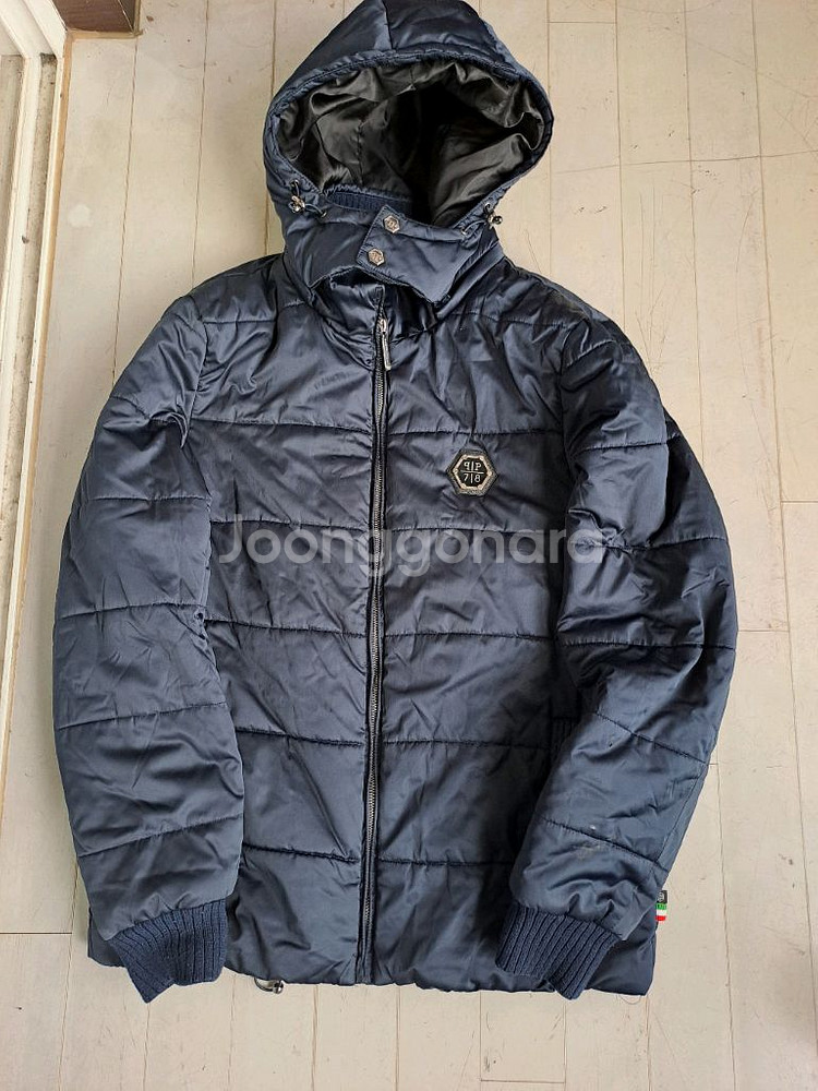 필립플레인 남성 후드 패딩--0