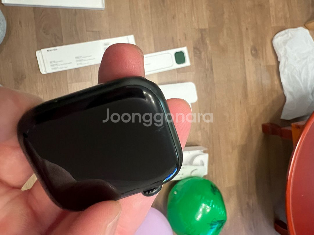 애플워치7 45mm GPS 알루미늄 그린 모델--5