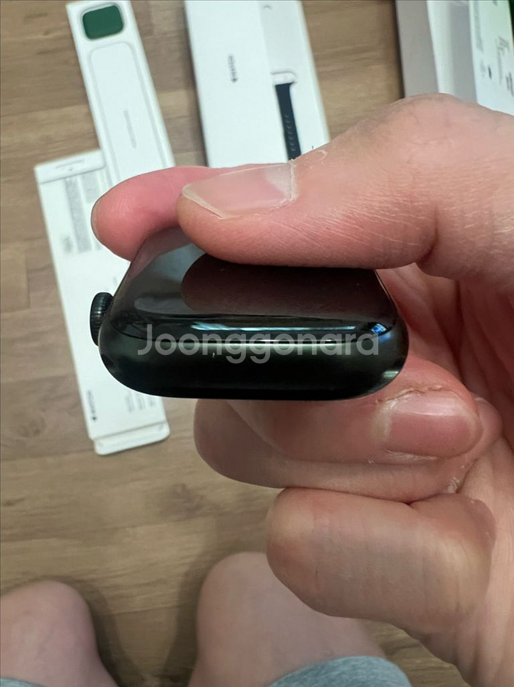 애플워치7 45mm GPS 알루미늄 그린 모델--4