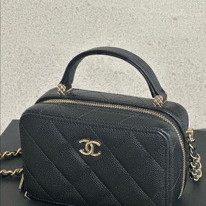 샤넬 탑핸들 베니티 ap2634 블랙