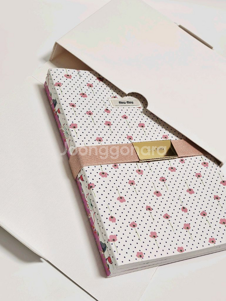 미우미우 플라워 노트 3종 세트--2