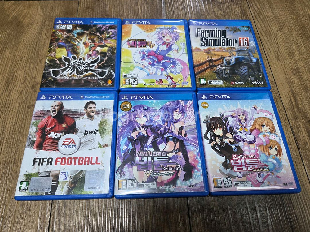 PS vita 플레이스테이션 게임팩6종 일괄판매합니다--0