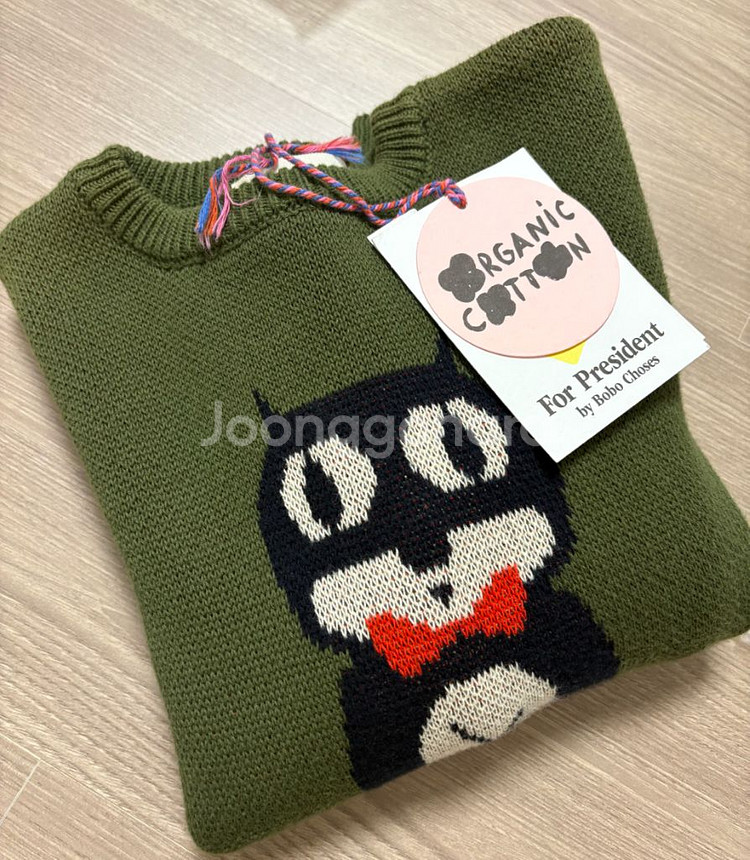 보보쇼즈 캣 오클락 스웨터 6~7 새상품--4