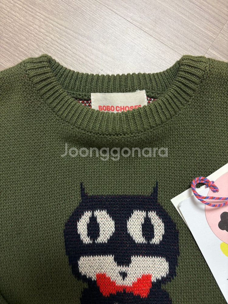 보보쇼즈 캣 오클락 스웨터 6~7 새상품--5