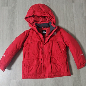 유아 노스페이스 오리털패딩 105 빨강