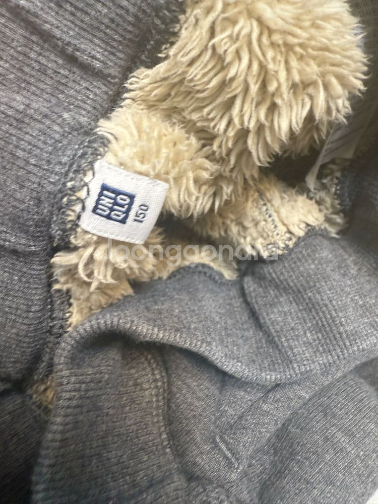 유니클로 키즈 털기모 바지 150사이즈--2