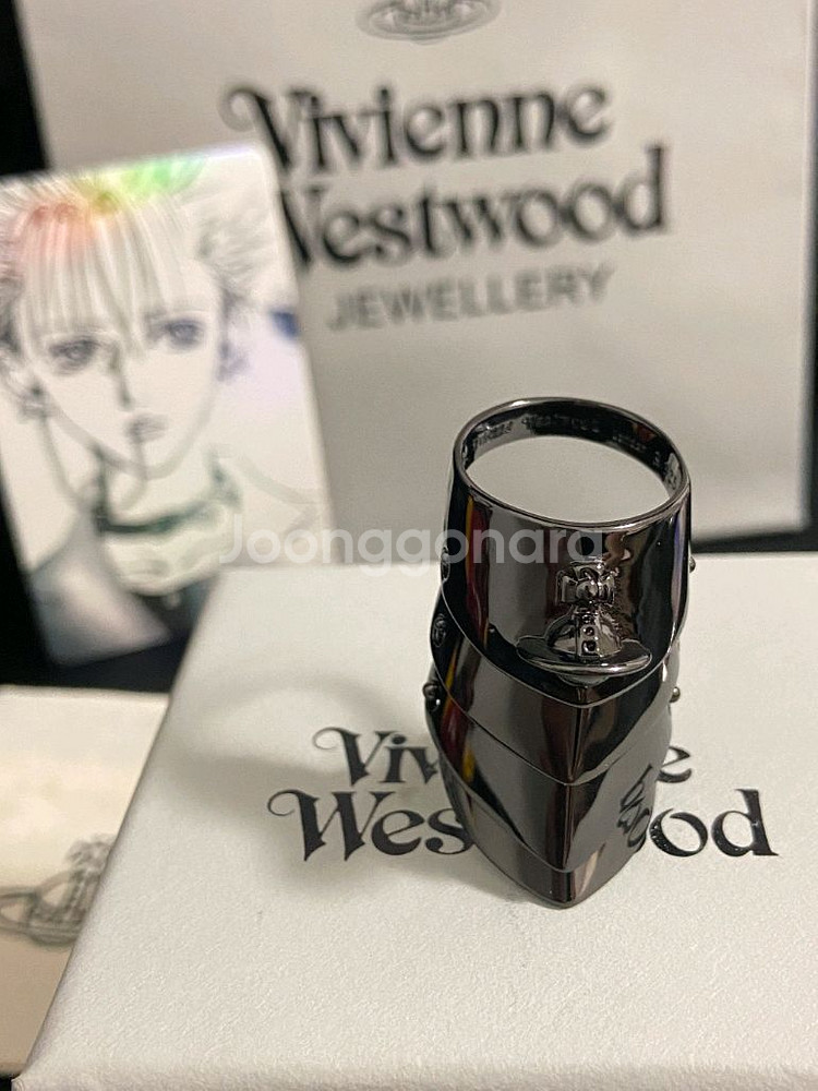 비비안 웨스트우드 orb 아머 링--1