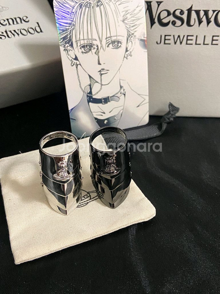 비비안 웨스트우드 orb 아머 링--5