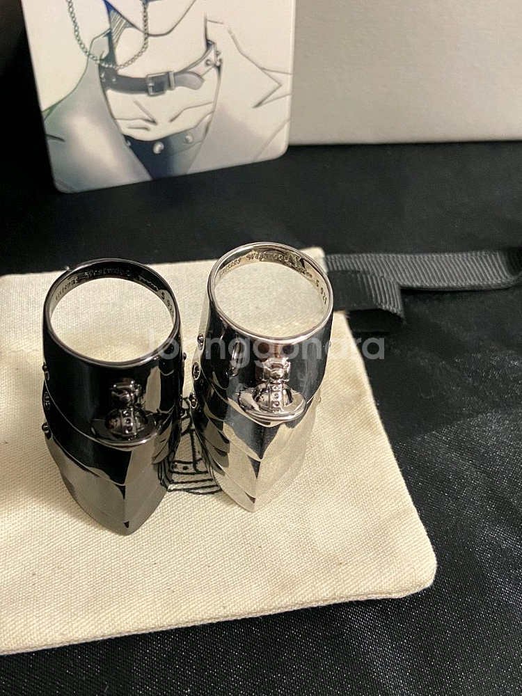 비비안 웨스트우드 orb 아머 링--6