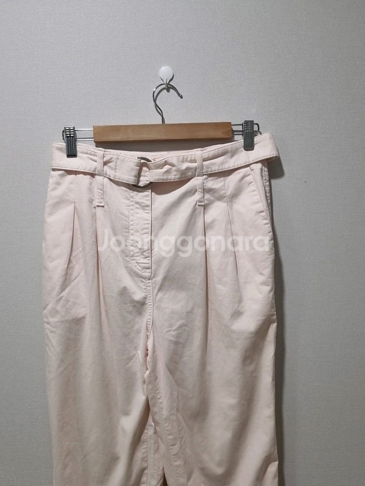 Maje 마쥬 연핑크 코튼 벨트 슬랙스 / 국내정품]--1