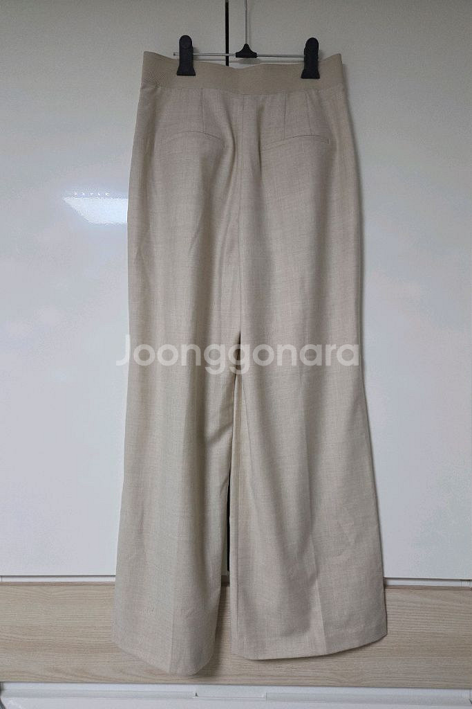 타임 울 백 밴딩 와이드 팬츠66 랑방 마인 더캐시미어--5