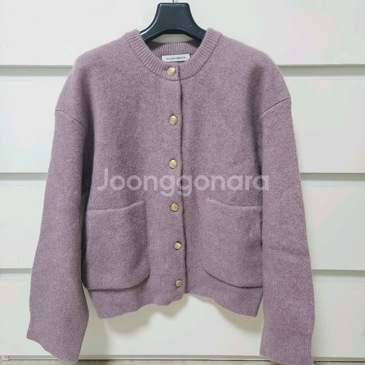 더캐시미어 실크 블렌드 가디건 로즈핑크 타임 랑방 마인--2
