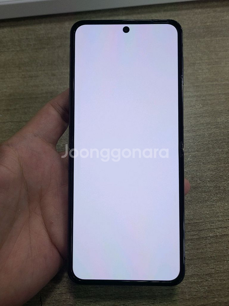 갤럭시플립4 256G 자급제 무잔상 상태굿 중고폰 공기--4